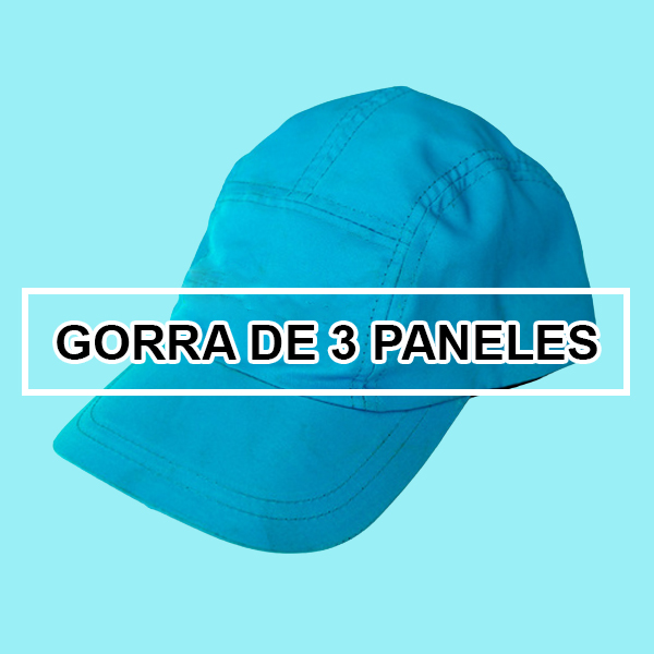 gorra de 3 paneles