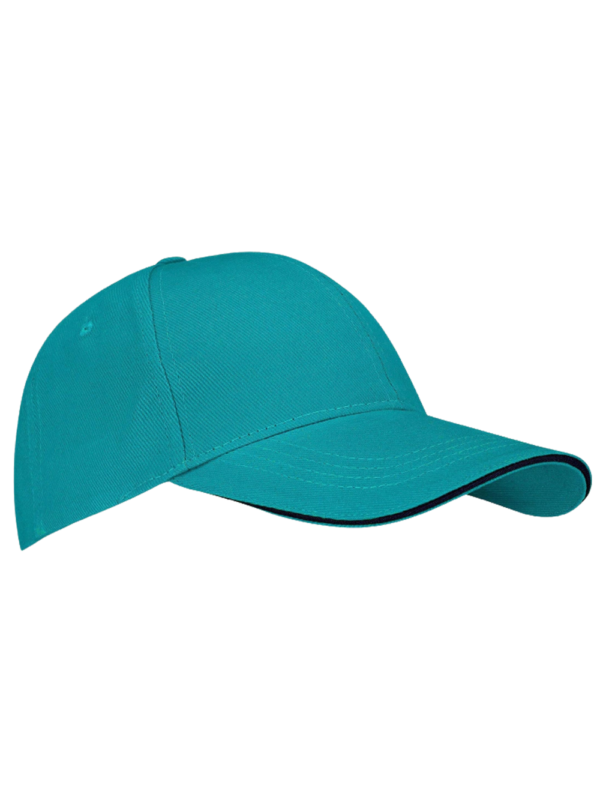 gorra sandwich turquesa