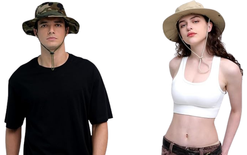 gorros safari para hombre y mujer en gamarra